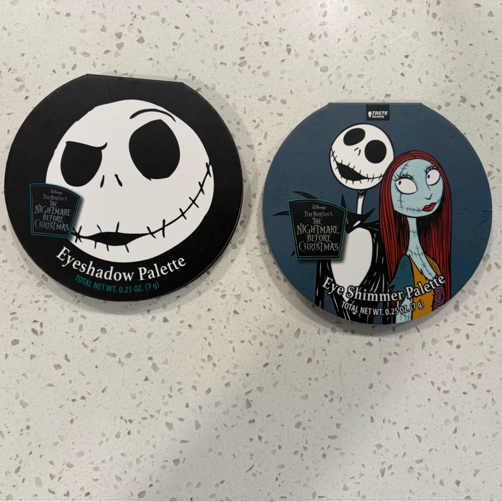 Disney Nightmare Before Christmas Eyeshadow Palette Bundle – Jack & Sally